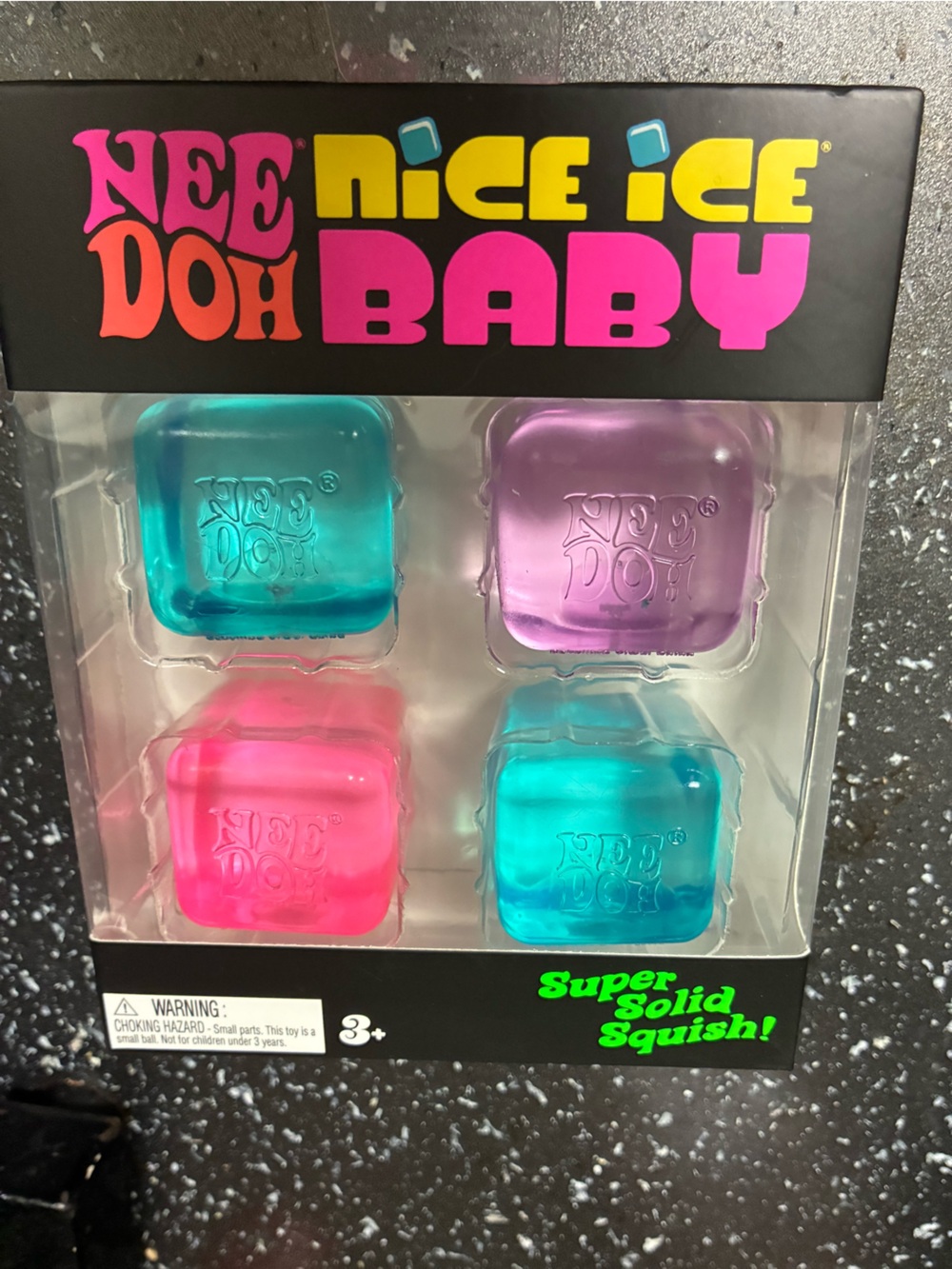 Nice Ice Baby Squishy Bath & Body Stress Toys - Pink, Purple, Teal